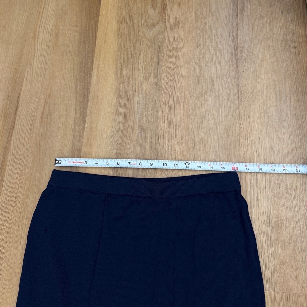 St. John Collection Santana Knit Navy Blue Trumpet Mermaid Skirt 14 career wear - Picture 6 of 7